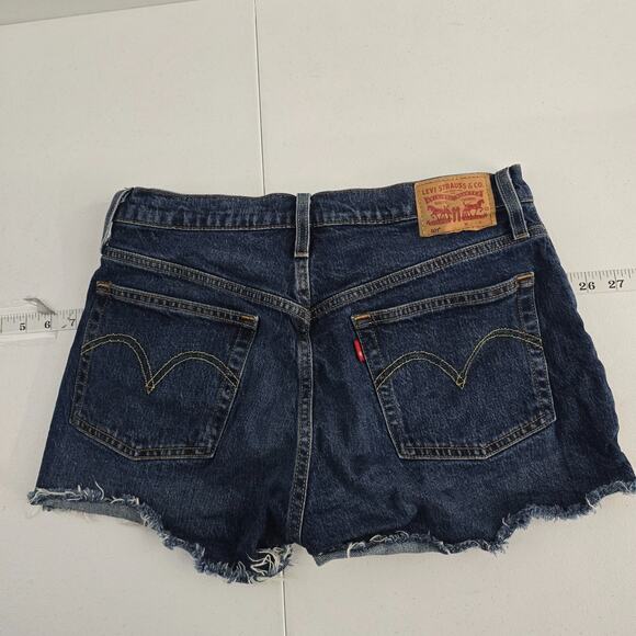 Levi's 501 shorts womens denim size 30 blue 6474 - Picture 2 of 11